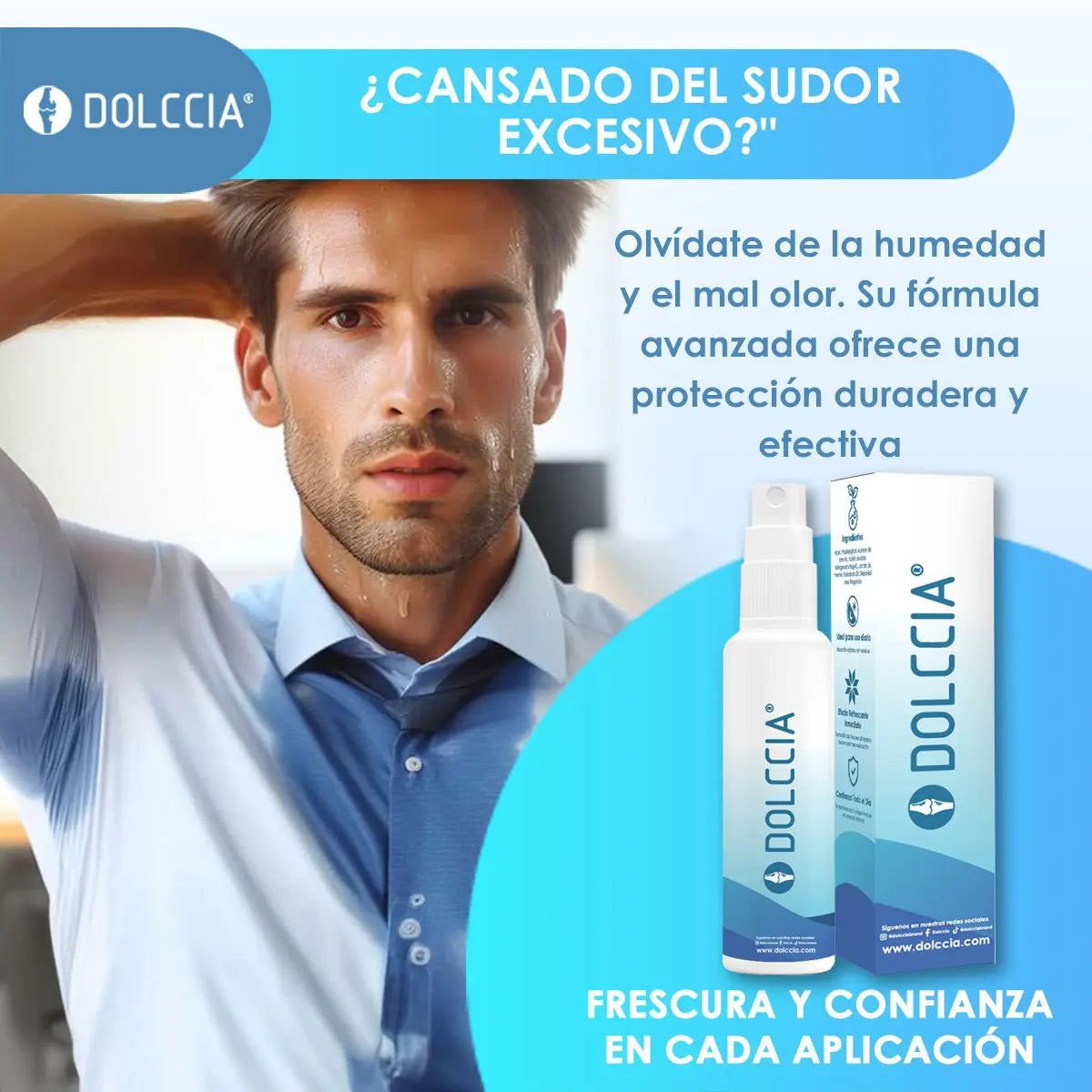 SPRAY ANTISUDOR DOLCCIA® ORIGINAL