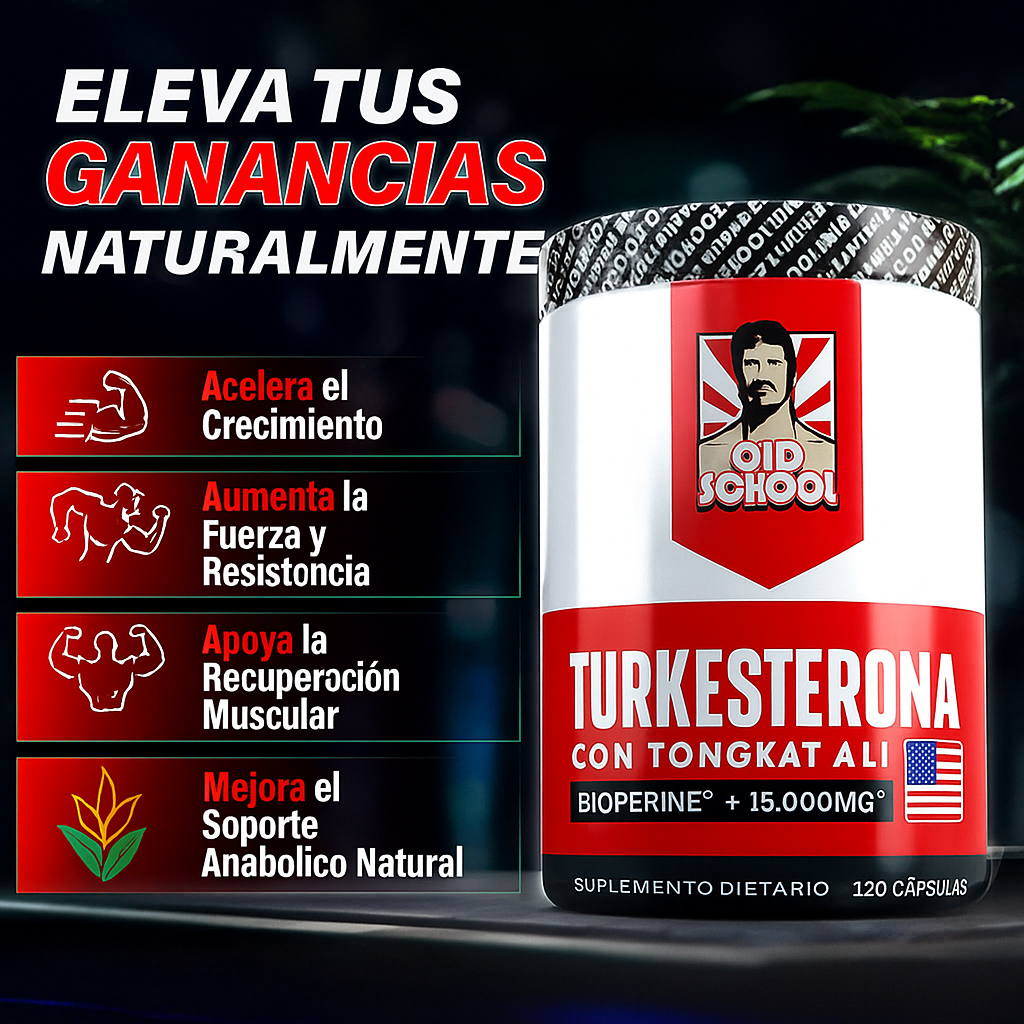 TURKESTERONE CON TONGKAT ALI 120CAPS 💪