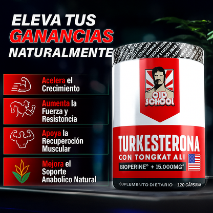 TURKESTERONE CON TONGKAT ALI 120CAPS 💪